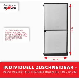 Grafner Insektenschutz Tür 95 x 210 cm Anthrazit