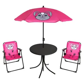 Mojawo 4-teiliges Kinder Campingmöbel Set-mkcs1001-pink-var