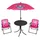 Mojawo 4-teiliges Kinder Campingmöbel Set-mkcs1001-pink-var