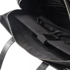 Plevier Power Aktentasche Leder 41.5 cm Laptopfach schwarz