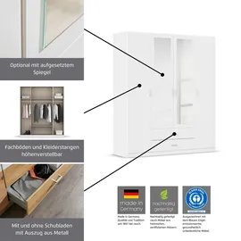 Rauch Kleiderschrank GAMMA 271 x 210 x 54 cm Braun