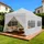 Konifera Faltpavillon Valencia Pro 6 x 3 m inkl. 4 Seitenteile Weiß