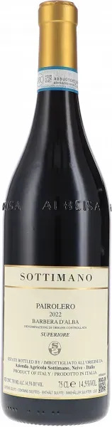 Pairolero, Barbera d ́Alba DOC Superiore Sottimano 2024