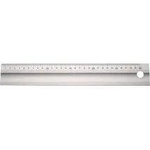 tecwerk Lineal L.600mm Alu.m.Griffmulde Q.50x5mm TECWERK