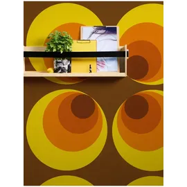 A.S. Création Tapete Retro Circles in Braun-Orange | Gr.: onesize