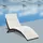 vidaXL Sonnenliege 162 x 64 x 86 cm braun/cremeweiß klappbar
