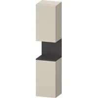Duravit Qatego Hochschrank Taupe Supermatt mit Nischenbeleuchtung × taupe