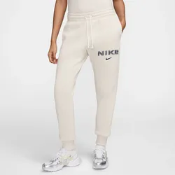 Nike Sports Wear Fleece Damen Jogginghose  creme-weiß/braun - XL