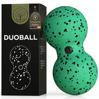 M.S.Lemberg M.S.Lemberg® Duoball - Faszienball Massageball für Selbstmassage - Ideale Massage für Rücken, Nacken, Schulter, Wirbelsäule & Beine - Twin Peanut Duo Ball Faszienrolle - Doppelball klein 8cm