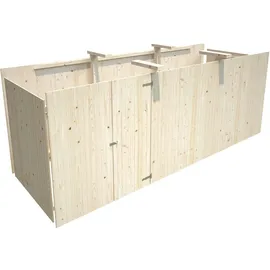 Palmako Anbauschuppen für Carport Karl 600 cm x 762 cm