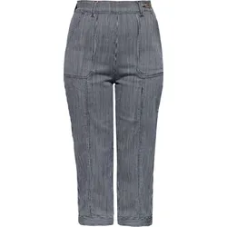 Queen Kerosin Vintage, Capri-Hose Damen - Schwarz/Weiß - 29