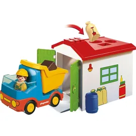 Playmobil 1.2.3 LKW mit Sortiergarage 70184