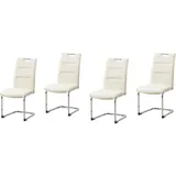 Hti-Living HTI-Line Schwingstuhl 4er Set PU creme DannyC