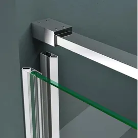 mai & mai Duschtür Nischentür Dusche Duschabtrennung Duschkabine 75cm Schwingtür 8mm ESG-Sicherheitsglas mit Nanobeschichtung Hebe-senk-mechanismus Klarglas Teramo36k
