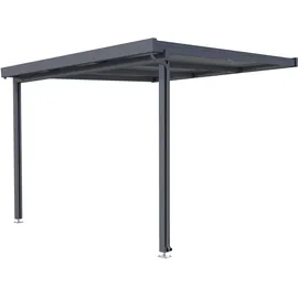 Gutta Terrassendach Premium 309 x 306 cm anthrazit / Polycarbonat klar