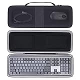 Aenllosi Harte Tasche Hülle für Logitech MX Mechanische/MX Keys S Kabellose Beleuchtete Performance Tastatur, Nur Tasche (Schwarz)