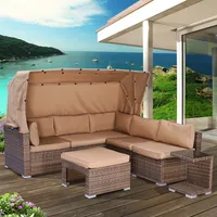 BRAST Sonneninsel Lounge Insel Gartenmöbel Sitzgruppe Poly Rattan Modelle 2023