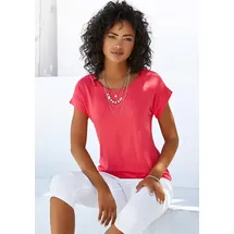 VIVANCE Kurzarmshirt Rot 36/38