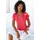VIVANCE Kurzarmshirt Rot 36/38