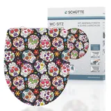 Schütte WC-Sitz Crazy Skull Duroplast mit Absenkautomatik Schnellverschluss