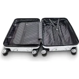 Berwin Design 4-Rollen Cabin L 67 cm / 78 l butterfly/weiß
