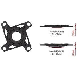 FSA Spider E-Bike 4-Arm Aluminium BCD 104 mm Schwarz