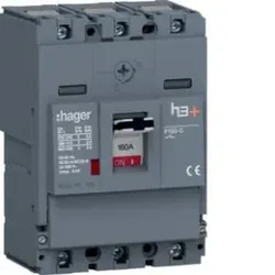 Hager HCS160AC Lasttrennschalter h3+ P160 3 polig 160A CTC.Der Lasttrennschalter nach DIN EN 60947-3 trennt in elektrischen Anlagen die Einspeise-