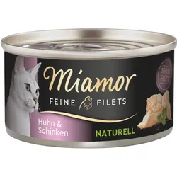 Miamor Feine Filets Naturell Huhn&Schinken 24x80g Dose