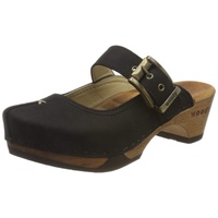 Woody Damen Jaqueline Clogs, Schwarz (Nero 004), 36 EU