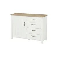 maison bleue Kombikommode Trient 117 x 86 x 41 cm Weiß