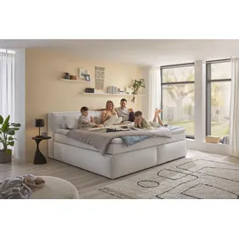 Esposa Boxspringbett 180 x 200 cm H3/H4 Silber