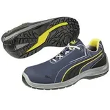 PUMA TOURING BLUE LOW SB E P WRU FO SRC 643430300000046 Sicherheitsschuh SB Schuhgröße (EU): 46 Blau, Schwarz, Gelb 1 Paar