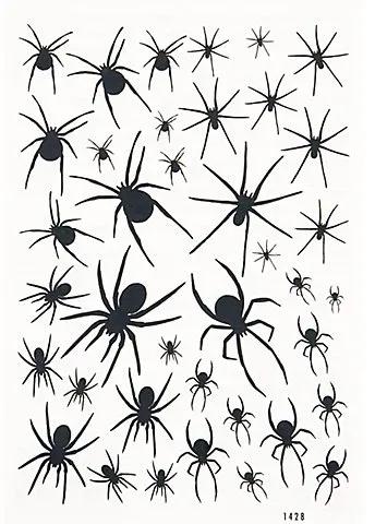 Tattoo-Set "Spinnen"