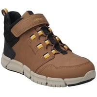 GEOX J Flexyper Boy B Abx Ankle Boot, Brown/DK Yellow, 31 EU