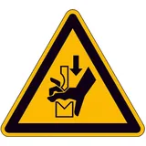 SafetyMarking Warnschild Quetschgefahr Folie selbstklebend 5,0 cm