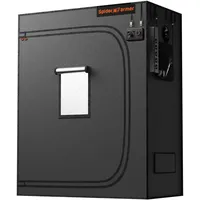 Spider Farmer Growzelt 120x60x150cm für Indoor Lichtdicht und Wasserdicht Anbauzelt Grow Tent Growschrank für Homegrowing Pflanzenzucht Gewächshaus Zuchtzelt für SF2000, G4500, SE4500