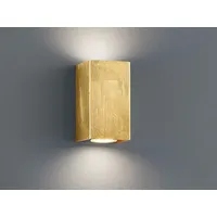 MeineWunschleuchte Up & Down LED Wandlampe rechteckig in gold