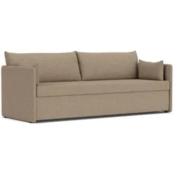Audo - Offset Schlafsofa, 3-Sitzer, feuerstein (Yarn Collective Logan)
