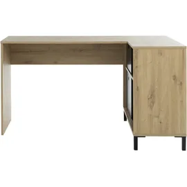 Gami Schreibtisch BOLT, Ein funktionaler Eckschreibtisch dank seines Stauraumteils beige