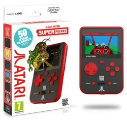 Atari Super Pocket Gaming Handheld 50 Spiele Retro Gaming