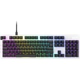 NZXT Function Mechanische PC Gaming Tastatur - beleuchtet - lineare RGB Schalter - MX kompatible Schalter - Hot Swap - robustes Aluminium Cover - Mechanical Gaming Keyboard-EN (QWERTY) Weiß