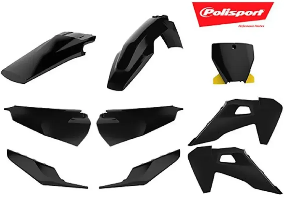 Polisport Mx Husqvarna Tc/fc 19-20 90798 Plastikbausatz - Black - One Size