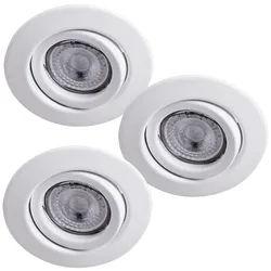3er Set LED Einbau Strahler Spots Leuchte Beleuchtung drehbar Paulmann 920.27