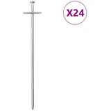 vidaXL Zeltheringe 24 Stk. 23 cm Ø6 mm Verzinkter Stahl