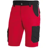 Premium Arbeitsshorts THEO "Twill 300" - 68 - rot/schwarz