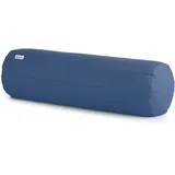 basaho Yoga Bolster Yogarolle | Bio-Baumwolle | Buchweizenschalen | Abnehmbarer und waschbarer Bezug | Yoga Rolle Yogakissen (Taubenblau)