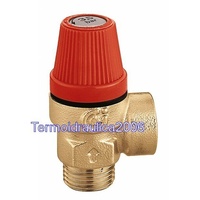 CALEFFI Zertifiziertes normales Sicherheitsventil. Anschlüsse 1/2', 3 bar Caleffi