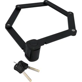Fischer Faltschloss inkl. Halter schwarz