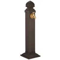 Relaxdays Standbrunnen Antik 81 cm Dunkelbraun/Gold