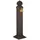 Relaxdays Standbrunnen Antik 81 cm Dunkelbraun/Gold